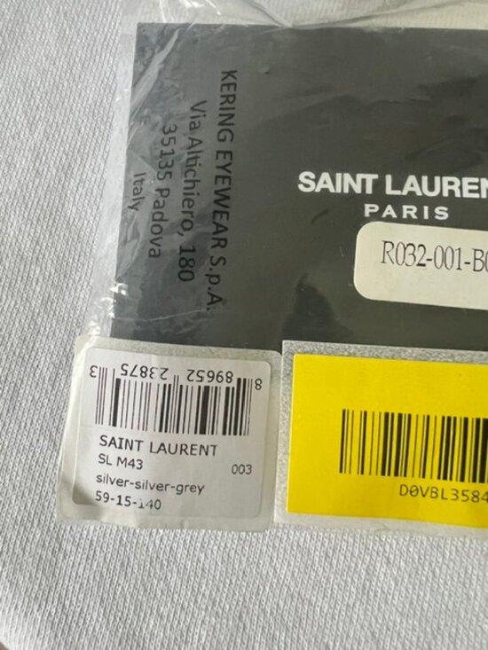 YSL Saint Laurent Silver Metal Womens Sunglasses SL M43 main image 12